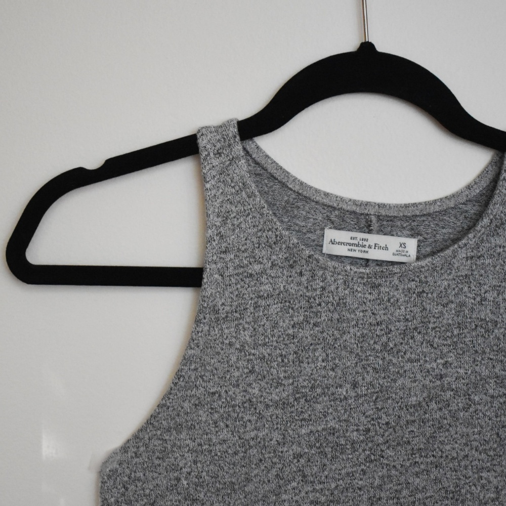 Heather Grey Soft Casual Sleeveless Dress